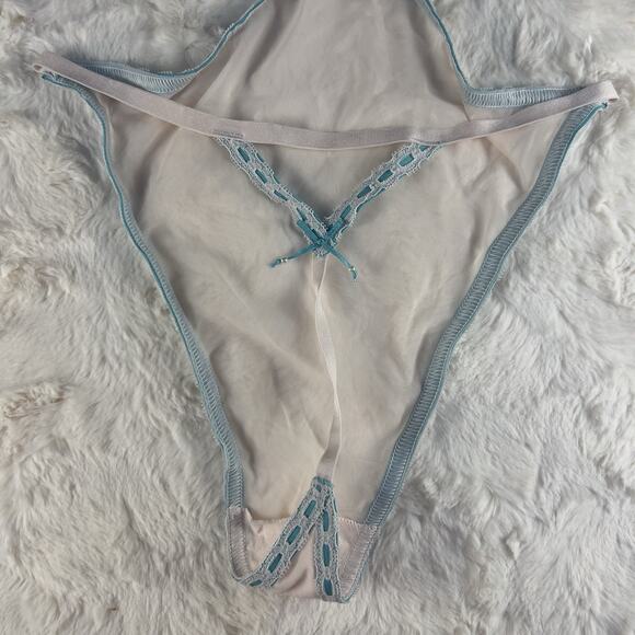 Victoria’s Secret Very Sexy Cherry Blossom Embroidered Mesh Teddy Pink Sz.S NWT - Picture 6 of 7